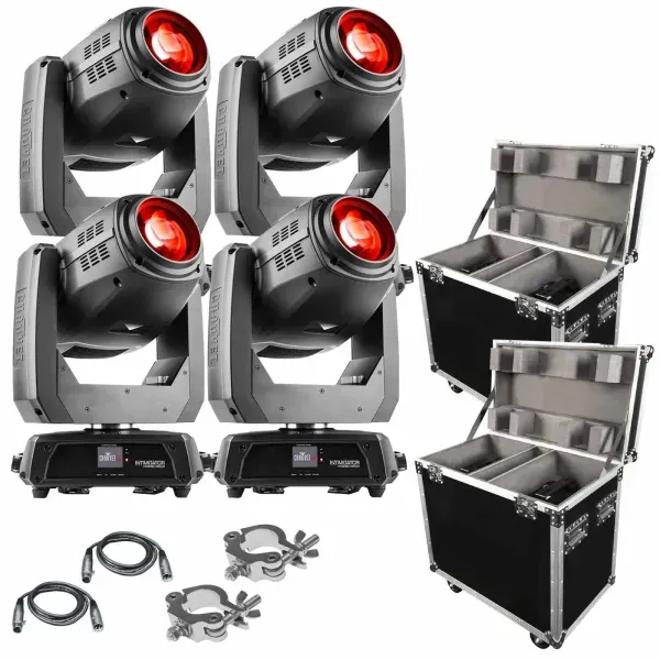 Прибор с полным движением Chauvet DJ Intimidator Hybrid 140SR с аксессуарами (4 штуки)