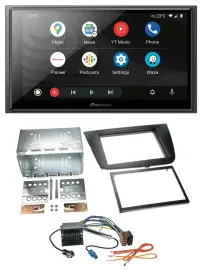 Pioneer USB 2DIN DAB MP3 Bluetooth Autoradio für Seat Leon 05-09 schwarz