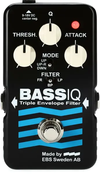 Педаль эффектов для бас-гитары EBS BassIQ Blue Label Triple Envelope Filter Pedal