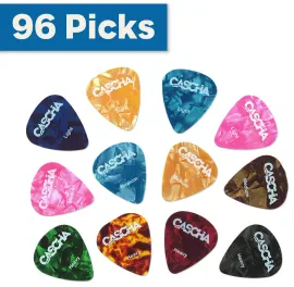 CASCHA HH 2193 Celluloid Guitar Pick Set (96Stk.)