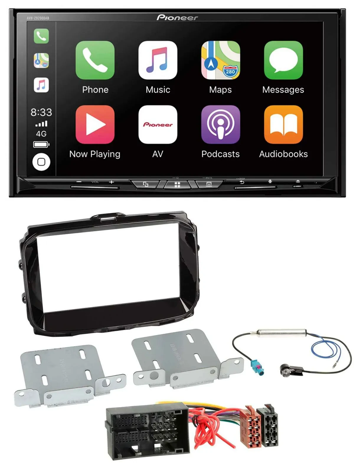 Автомагнитола для Alfa Romeo Giulietta (с 2013) Pioneer 2 DIN, MP3, USB, DAB, DVD, Bluetooth