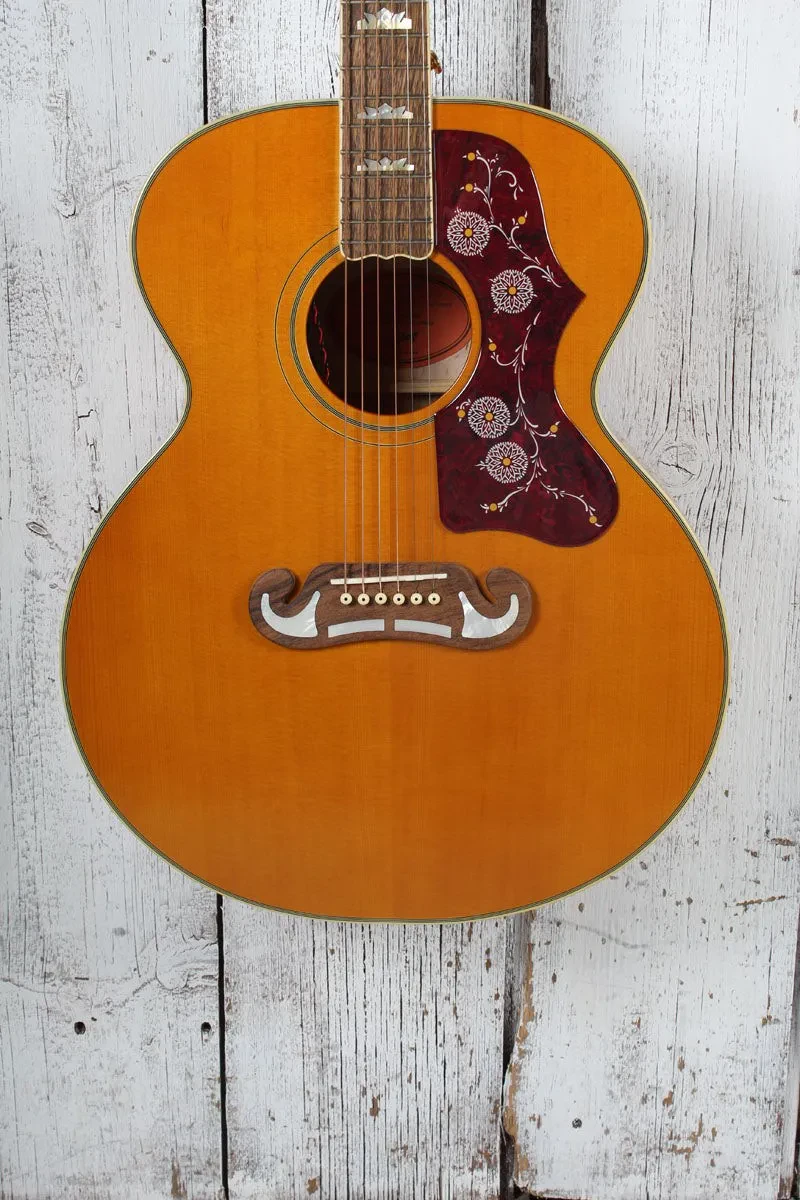 Epiphone J-200 Super Jumbo Acoustic Electric Guitar Aged Antique Natural Gloss