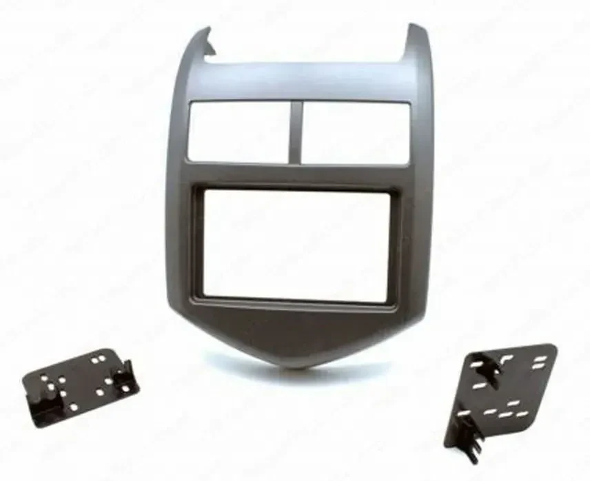 Einbaurahmen Doppel DIN Autoradio für Chevrolet Aveo Sonic ab 2011 dunkelgraumet