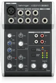 Аналоговый микшер Behringer XENYX 502S 5 входов, 2 шины выходов, предусилители XENYX