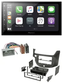 Автомагнитола для Honda Jazz (с 2009) Pioneer 2-DIN MP3 Bluetooth DAB USB темно-серый