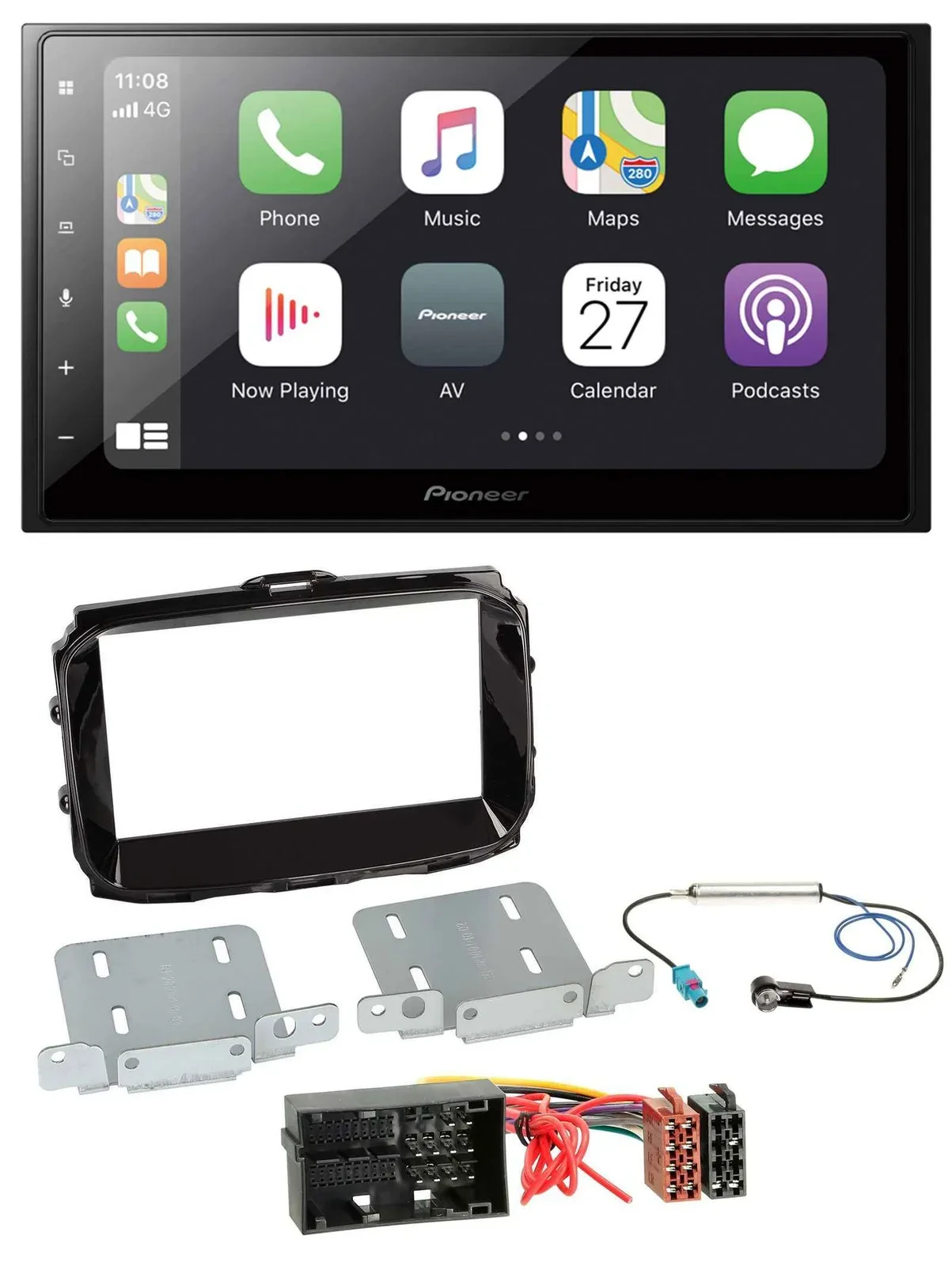 Автомагнитола для Alfa Romeo Giulietta (с 2013) Pioneer 2DIN, Bluetooth, DAB, USB, MP3