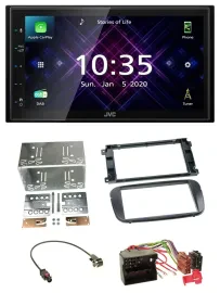 JVC DAB 2DIN MP3 Bluetooth USB Autoradio für Ford S-Max Mondeo ab 2007 Profi sch