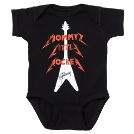 GIBSON Mommy's Little Rocker Flying V Onesie (Black) 18/24 Monate