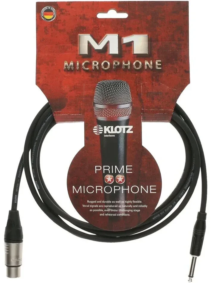 Коммутационный кабель Klotz M1FP1K0500 M1 Black 5 м