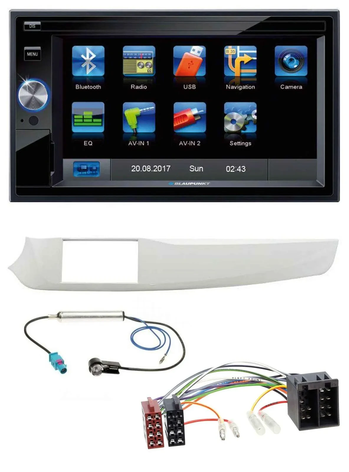 Blaupunkt SD Bluetooth 2DIN MP3 USB AUX Autoradio für Alfa Romeo Giulietta 2010-