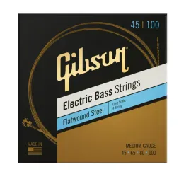 Струны для бас-гитары Gibson Flatwound Steel Medium 45-100