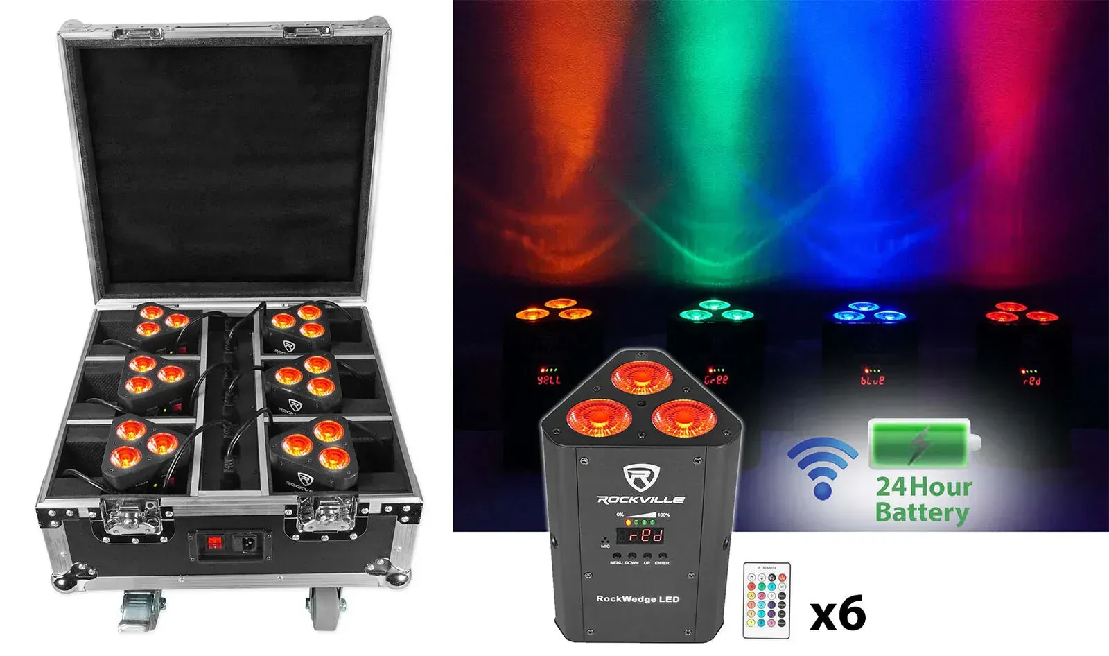 Комплект светового оборудования Rockville ROCKWEDGE PACKAGE BLACK