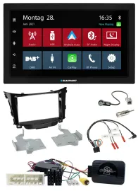 Blaupunkt Lenkrad Bluetooth DAB 2DIN USB Autoradio für Hyundai I30 ab 2017