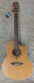 Luna Heartsong Grand Concert Acoustic Electric Guitar with USB Plugin, SONG GC