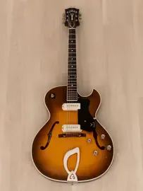 Электрогитара полуакустическая Guild T-100D Slim Jim SS Sunburst w/case USA 1959