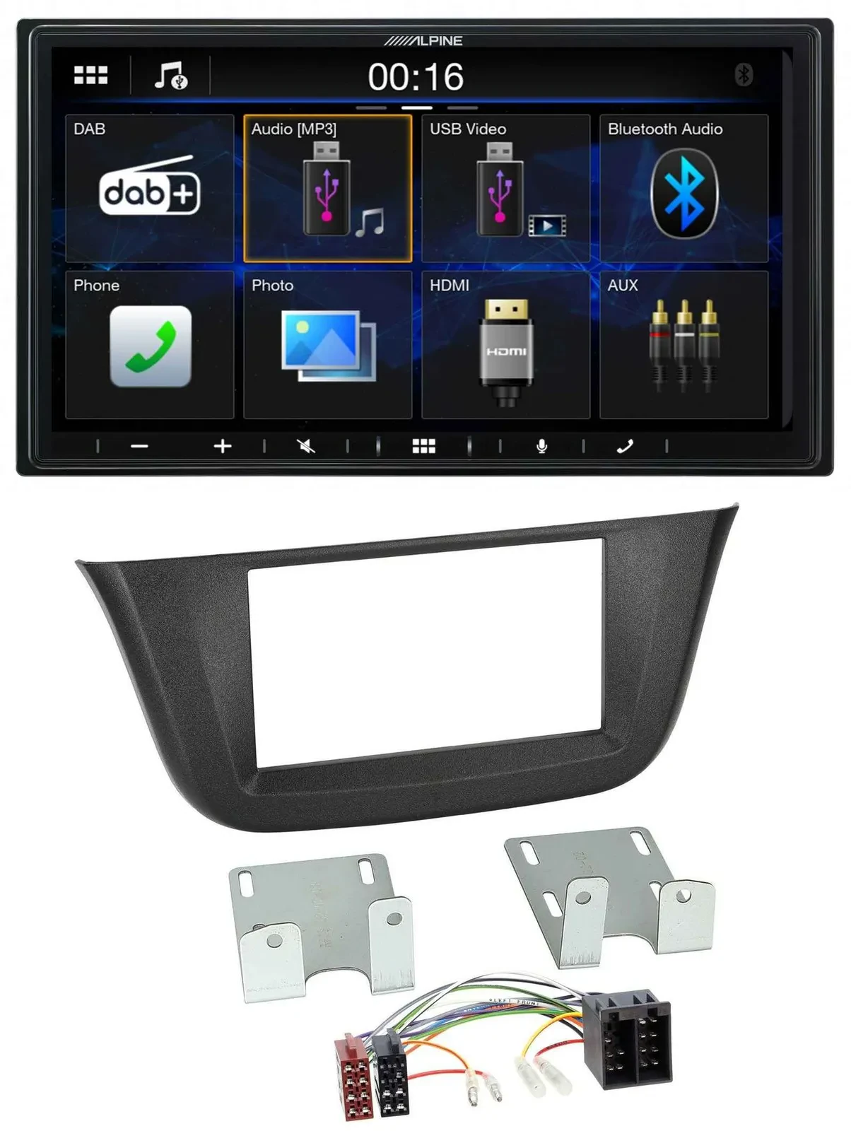 Alpine Bluetooth 2DIN MP3 DAB USB Autoradio für Iveco Daily (ab 2014)