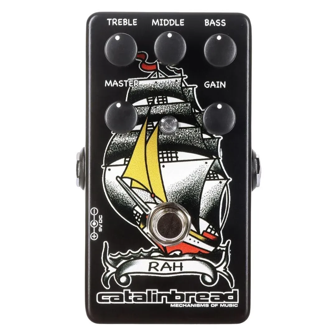 Б/У Педаль овердрайва для электрогитары Catalinbread RAH Traditional Ink с трёхручечным темброблоком