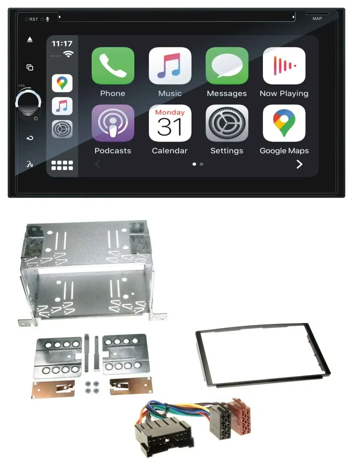 Blaupunkt 2DIN Bluetooth DAB USB DVD MP3 Autoradio für Hyundai Santa Fe SM 04-06