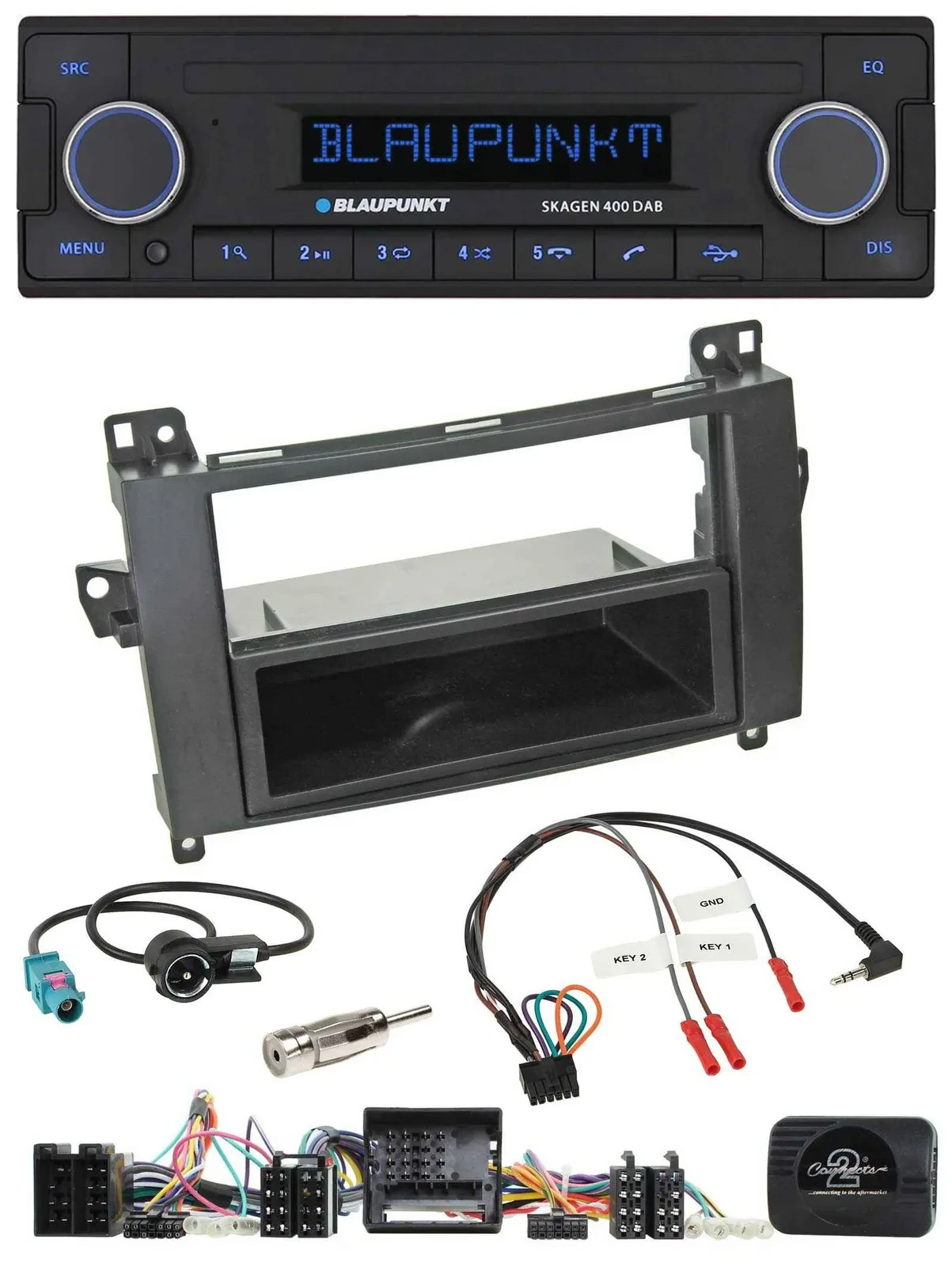 Blaupunkt DAB USB Bluetooth Lenkrad Autoradio für Mercedes Vito Viano W639 Audio