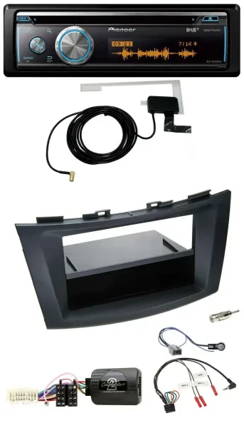 Pioneer Bluetooth DAB Lenkrad USB CD Autoradio für Suzuki Swift Sport ab 2011 sc