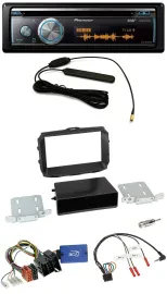 Автомагнитола для Alfa Romeo Giulietta Pioneer CD, USB, Bluetooth, DAB, управление с руля