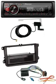 Pioneer 1DIN MP3 DAB USB AUX Autoradio für VW Passat 05-10 Polo 09-14 Scirocco a
