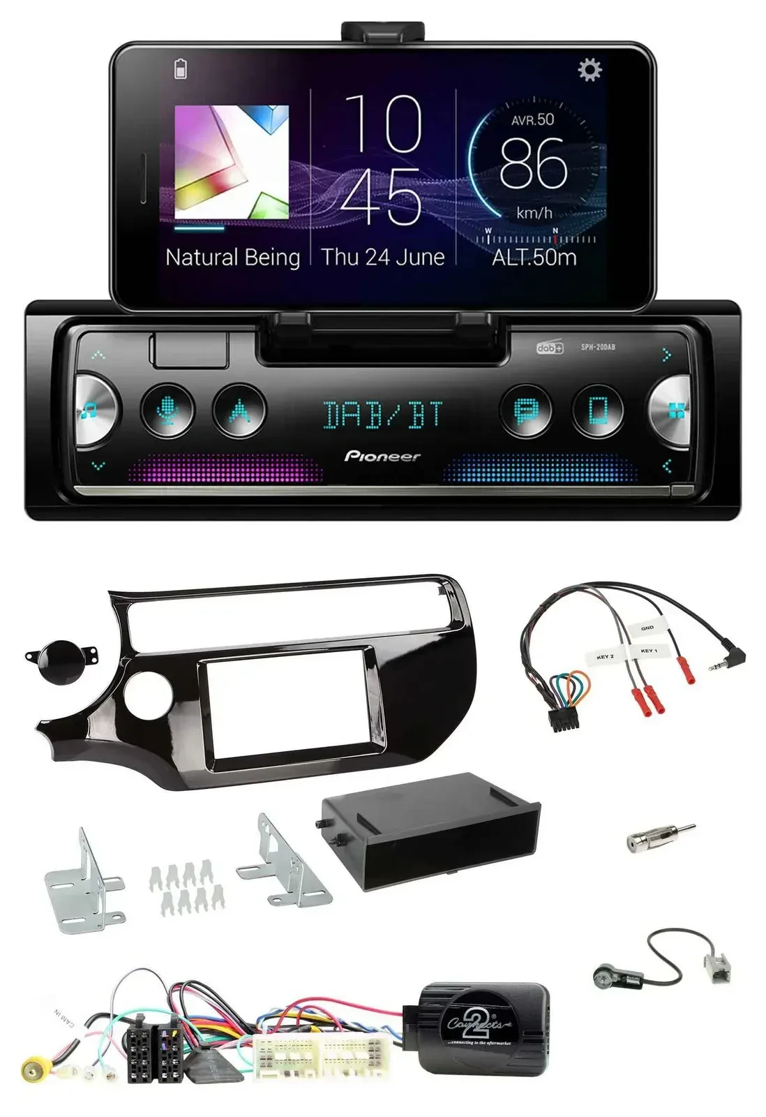 Автомагнитола Pioneer Bluetooth DAB USB для Kia Rio UB (2017–2023)