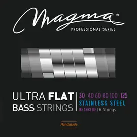 Струны для 6-струнной бас-гитары с плоской обмоткой 30-125 Magma Strings BE156SUF