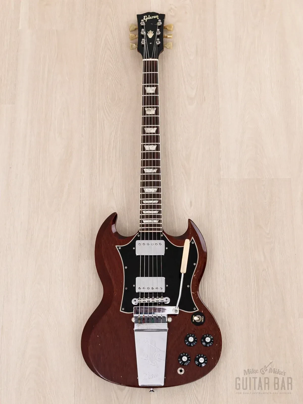 Электрогитара GIbson SG Standard Maestro Vibrola HH Cherry w/case USA 1969
