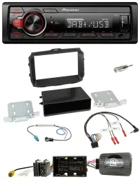 Автомагнитола для Alfa Romeo Giulietta 940 (с 2014) Pioneer 1-DIN, DAB, USB, MP3, поддержка кнопок на руле