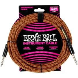 Инструментальный кабель Ernie Ball 6469 Orange Black 5.49 м