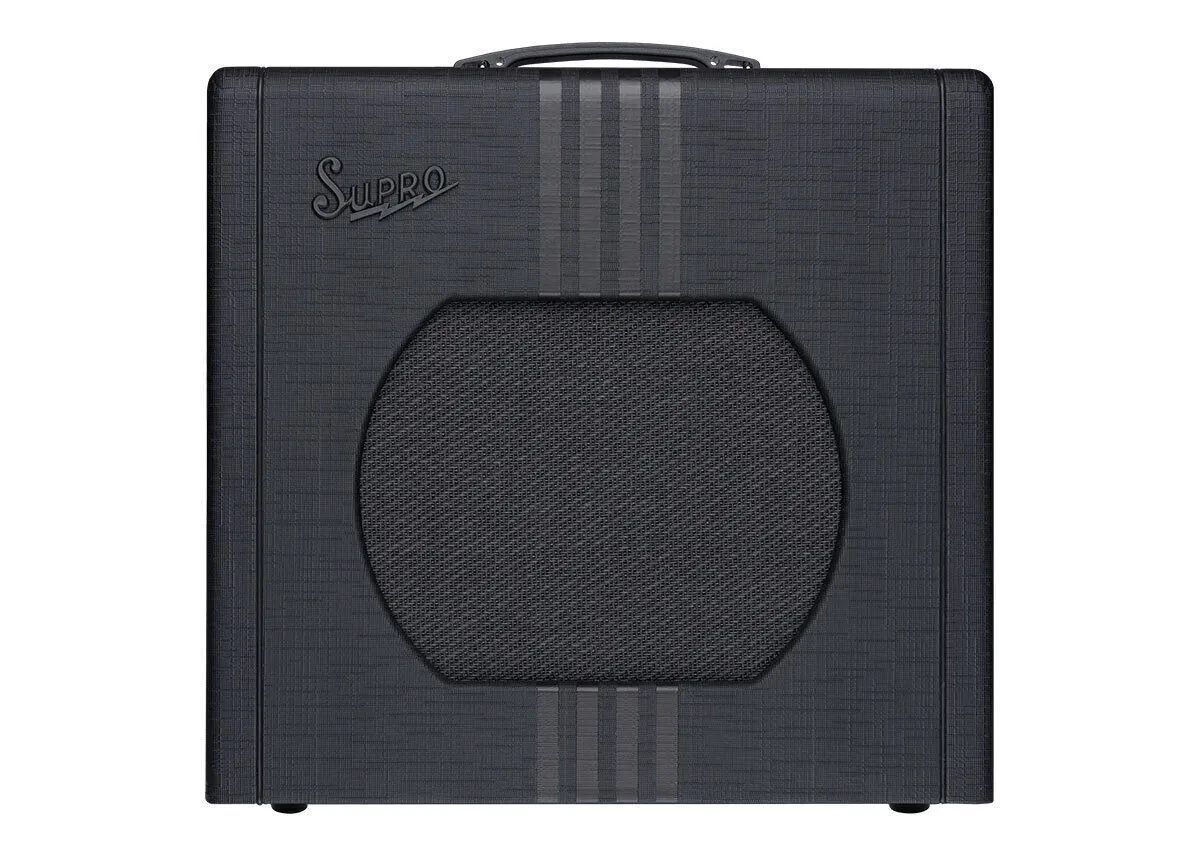 Б/У Комбоусилитель для электрогитары Supro Delta King 12 15 Вт, 1 × 12", ламповый, черный с черными полосами