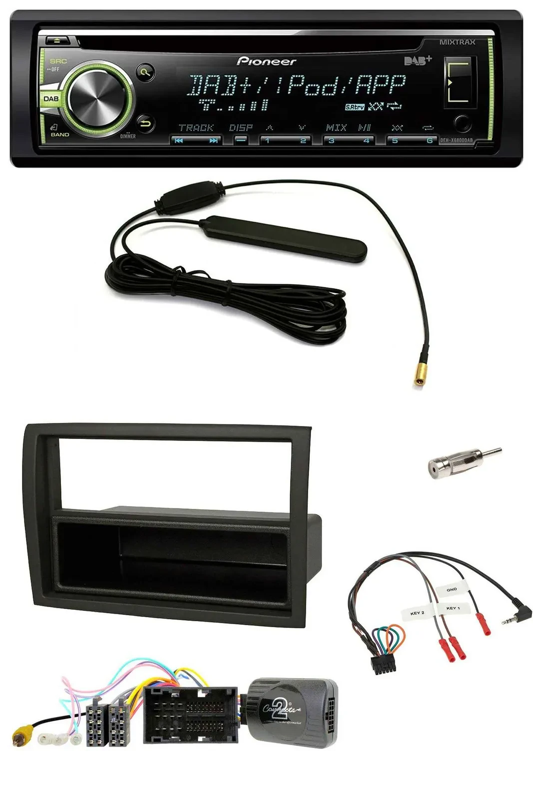 Автомагнитола Pioneer MP3 USB CD DAB, для Citroen Jumper (2014–2021), черный