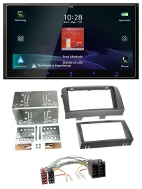 JVC USB Bluetooth 2DIN DAB MP3 Autoradio für Fiat Croma (ab 2005)