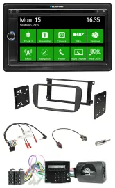 Blaupunkt Bluetooth 2DIN Lenkrad DAB USB TMC Navigation für Ford Focus C-Max Gal