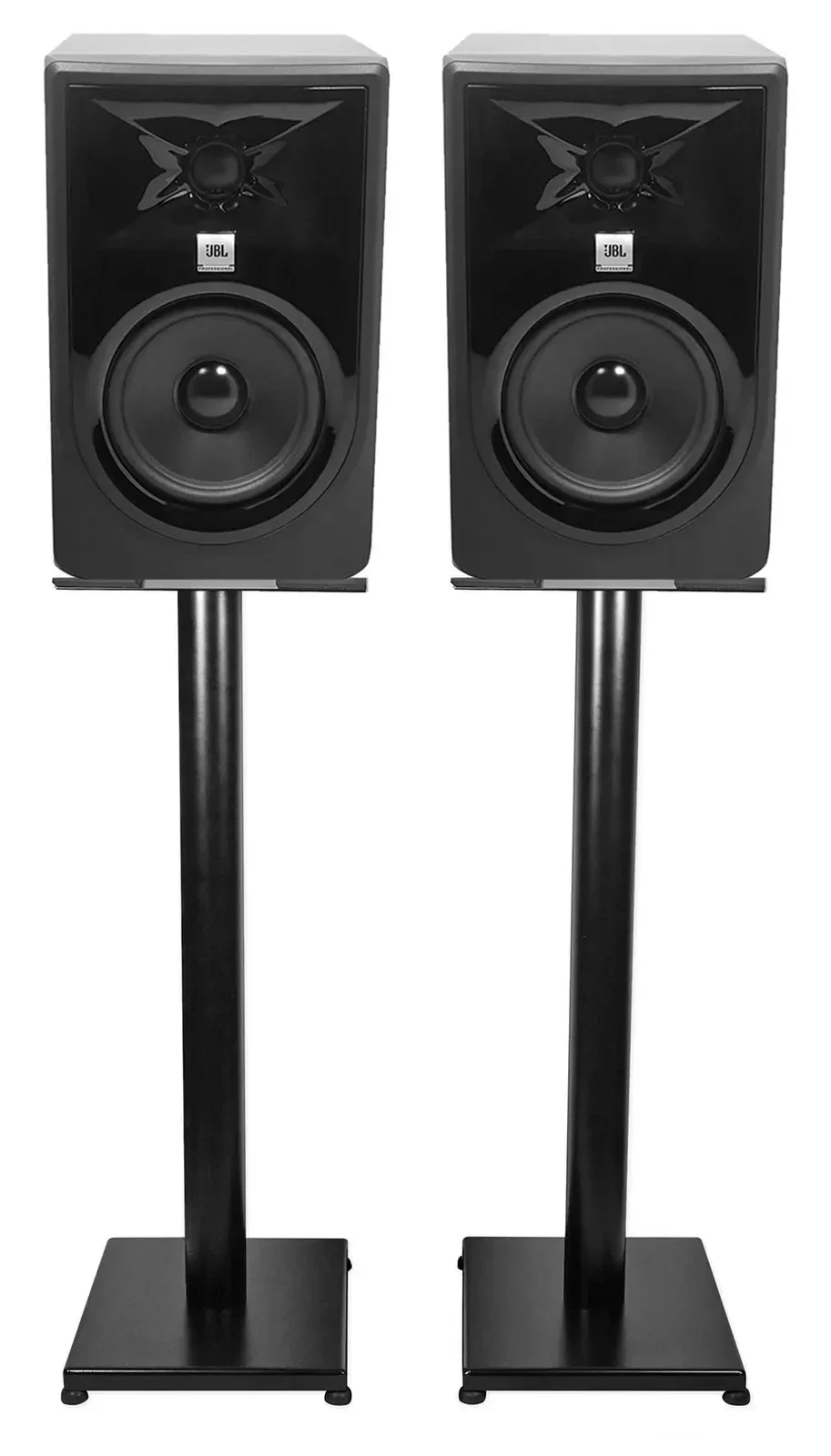 Активный студийный монитор JBL 305PMKII Black со стойкой (пара)