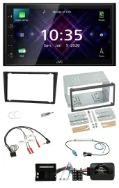 JVC DAB 2DIN Lenkrad Bluetooth USB Autoradio für Opel Corsa C Tigra Vectra C cha