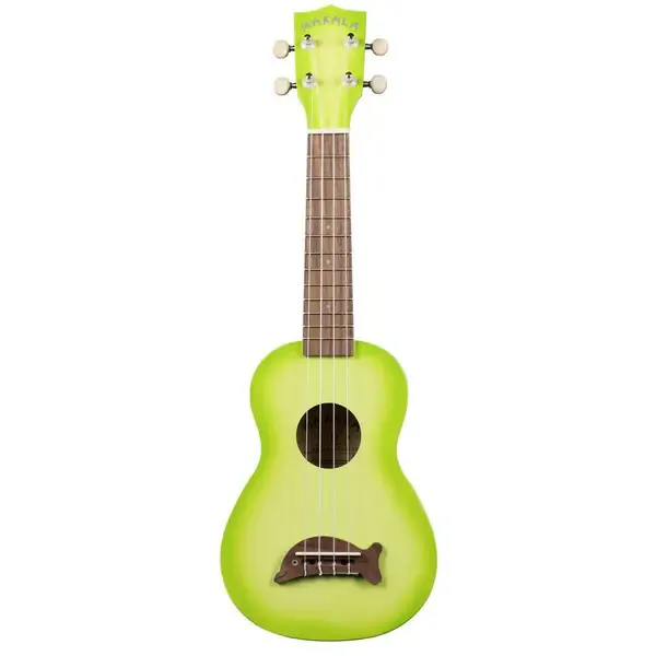 Укулеле Kala Gloss Green Apple Burst Makala Dolphin Soprano Ukulele with Tote Bag