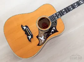 2000 Gibson Doves In Flight Dreadnought Acoustic Guitar Antique Natural w/ Cas