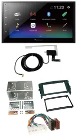 Pioneer DAB MP3 Bluetooth 2DIN USB Autoradio für Toyota Auris 07-12 schwarz