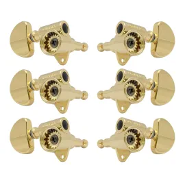 GROVER 102SVG Skeleton View Rotomatics - Guitar Machine Heads, 3 + 3 - Gold