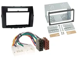 Einbauset Doppel DIN Autoradio für Toyota Corolla 04-09 Verso schwarz