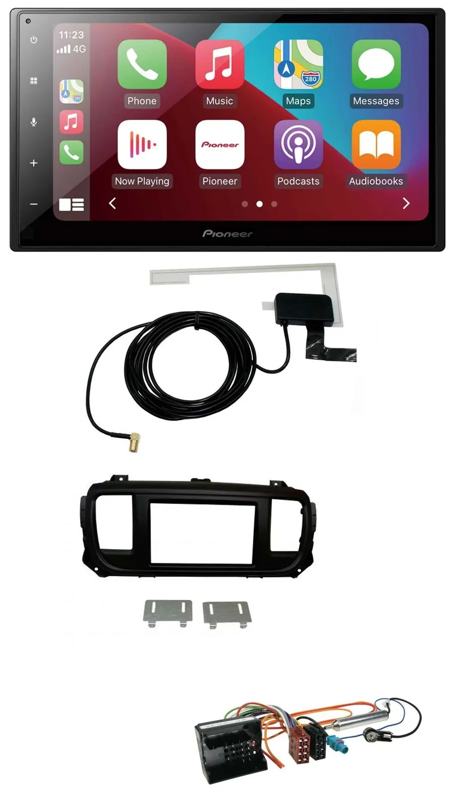 Автомагнитола для Citroen Jumpy/Dispatch/Spacetourer Pioneer 2 DIN, USB, Bluetooth, DAB, MP3