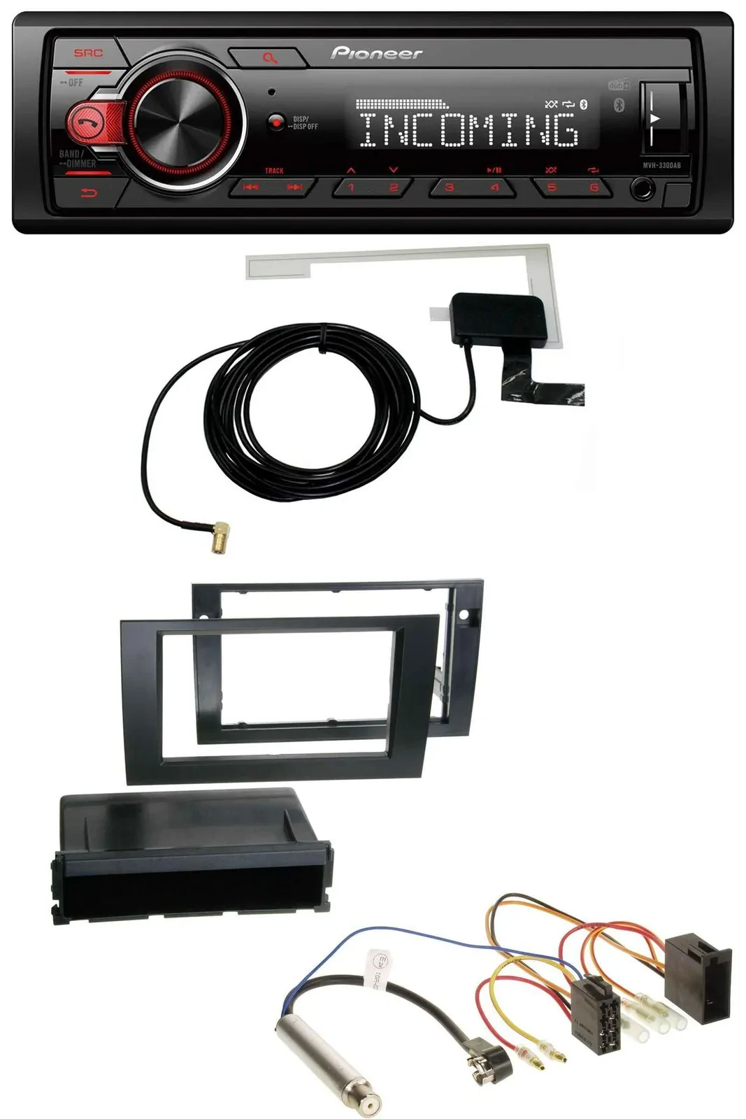 Pioneer USB MP3 DAB Bluetooth Autoradio für Audi A4 B6 B7 2001-2008 Symphony ISO