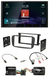 JVC USB Bluetooth 2DIN DAB Lenkrad Autoradio für Ford S-Max Mondeo 2007-2014 sch