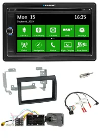 Blaupunkt Bluetooth 2DIN Lenkrad DAB USB TMC Navigation für Citroen Jumper ab 14