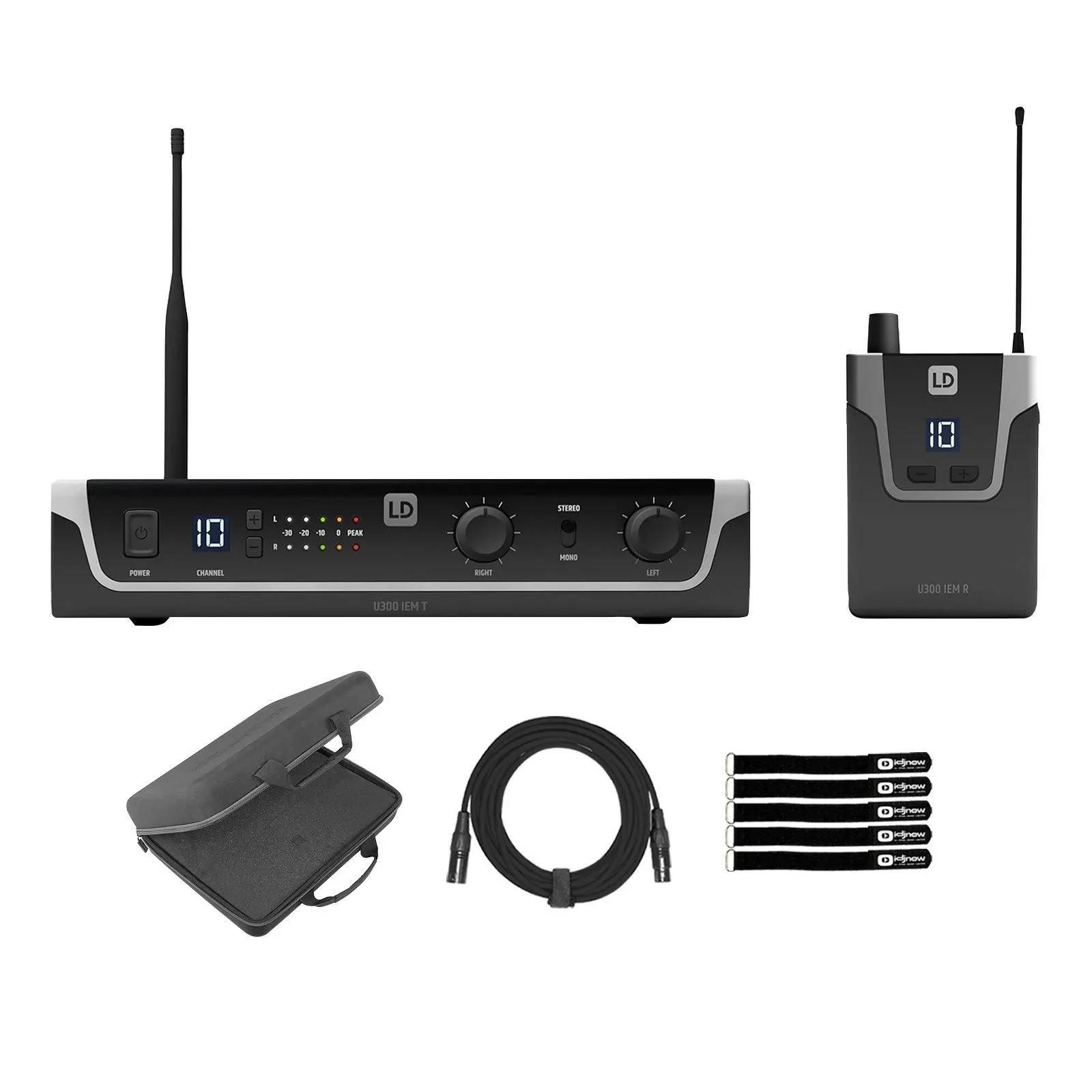LD Systems U504.7 IEM US In-Ear Monitoring System with Case Package