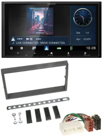 Kenwood Bluetooth 2DIN USB DAB MP3 Autoradio für SSangYong Kyron ab 2005