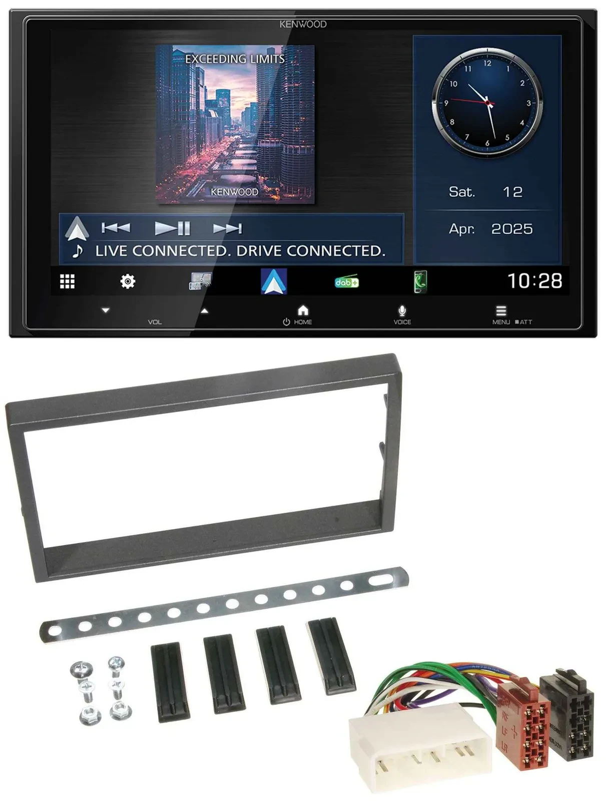 Kenwood Bluetooth 2DIN USB DAB MP3 Autoradio für SSangYong Kyron ab 2005