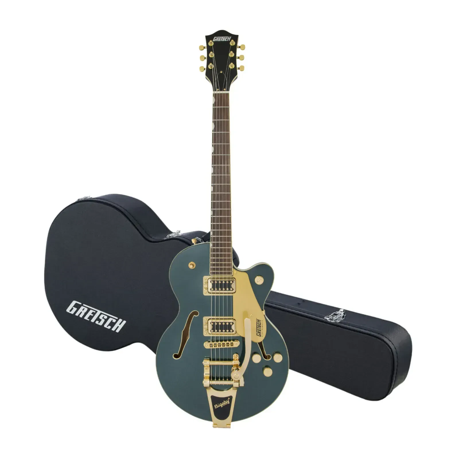 Gretsch Electromatic Center Block Jr 6 String Electric Guitar Green with Case